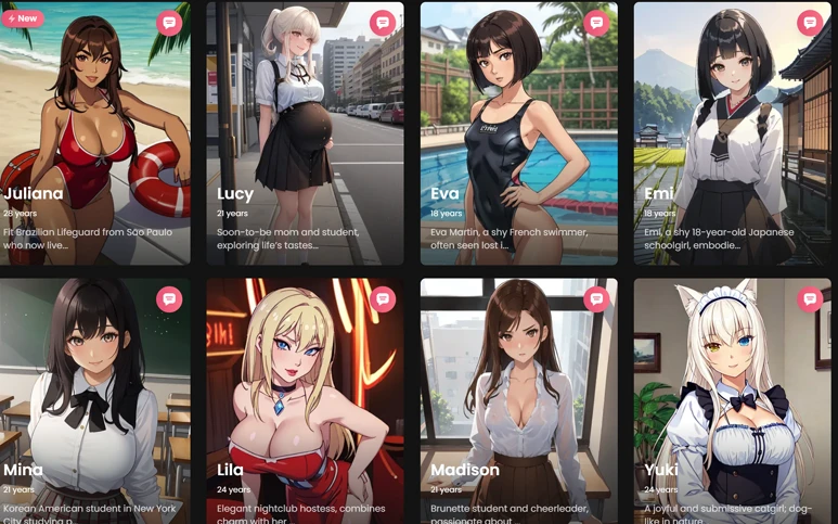 Anime KI Girlfriend auf Candy.ai