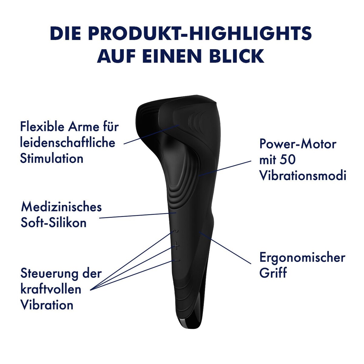 Satisfyer Men Wand – Vibrations-Masturbator