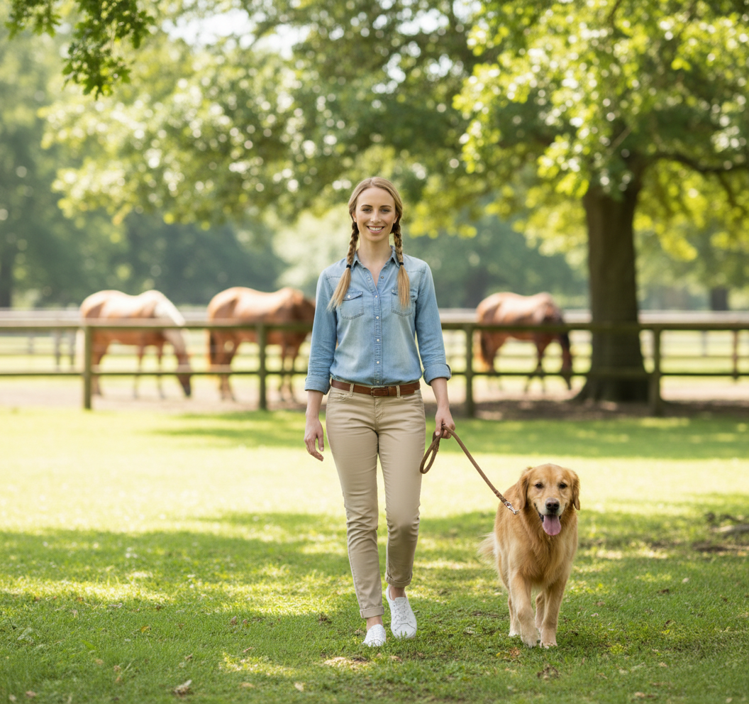 Hanna Secret privat – mit Hund und Pferden