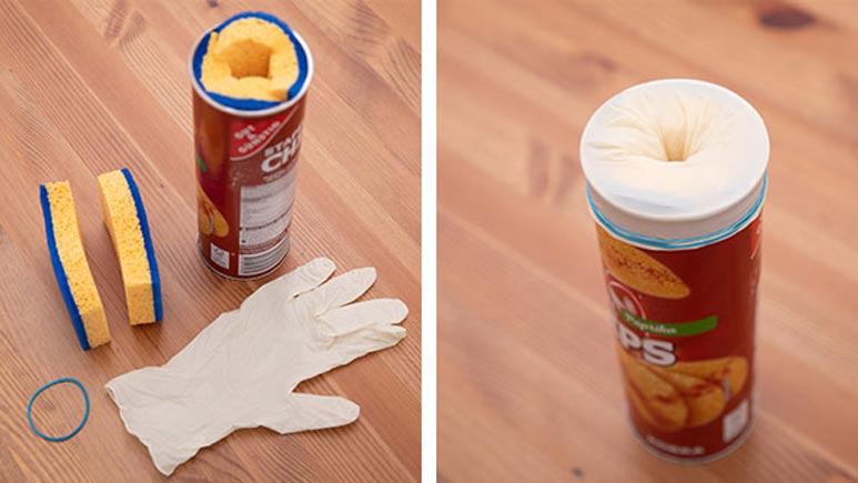 Taschenmuschi DIY mit Chipsdose