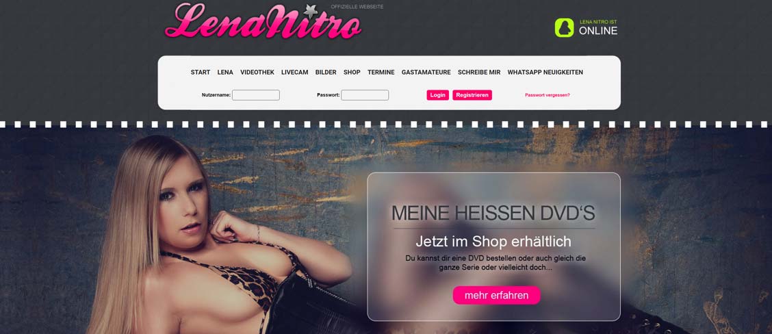 Lena Nitro Homepage