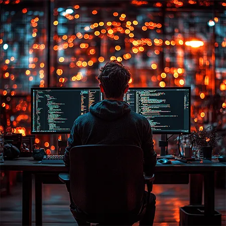 Programmierer in einem modernen Büro