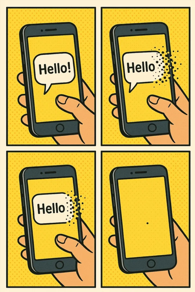 Nachrichten verscheinden Snapchat